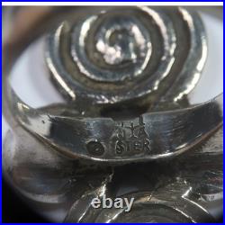Retired James Avery Silver 925 Sz 6 Long Swirl Mycenaean Ring 8.83g #53783K
