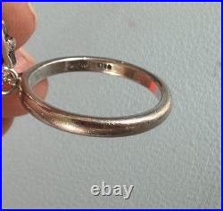 Retired James Avery Silver Lutherhill Camp Lutheran Cross Charm Dangle Ring Sz 6