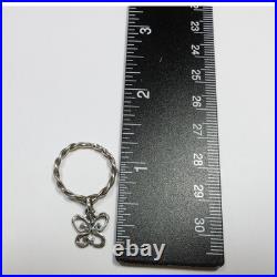 Retired James Avery Silver Size 4.5 Twisted Butterfly Charm Dangle Ring #56497K