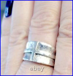 Retired James Avery Size 10 Cross Band Ring Vintage Neat Piece