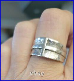 Retired James Avery Size 10 Cross Band Ring Vintage Neat Piece
