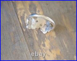 Retired James Avery Size 3 SMALL Butterfly and Flowers Ring SO PRETTY