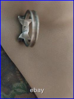 Retired James Avery Size 4.5 Sterling Silver Bow Ring