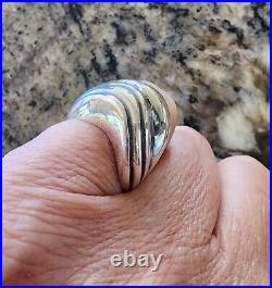 Retired James Avery Size 5.75 Asymmetrical Dome Ring Vintage, Neat Piece