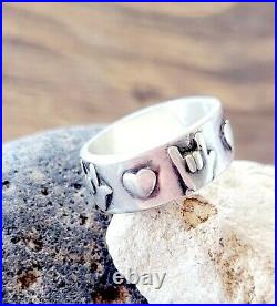 Retired James Avery Size 6.5 I Love You Sign Language Silver Ring Fits 6