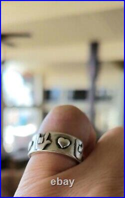 Retired James Avery Size 6.5 I Love You Sign Language Silver Ring Fits 6