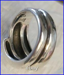 Retired James Avery Size 6 Wrap Dome Ring Heavy Substantial Piece! Great Cond