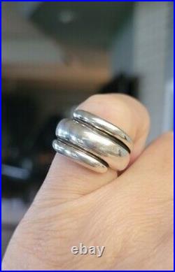 Retired James Avery Size 6 Wrap Dome Ring Heavy Substantial Piece! Great Cond