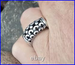 Retired James Avery Size 8 Silver Scroll Ring Neat Piece