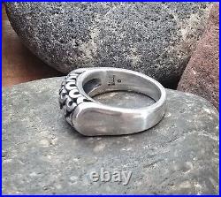 Retired James Avery Size 8 Silver Scroll Ring Neat Piece