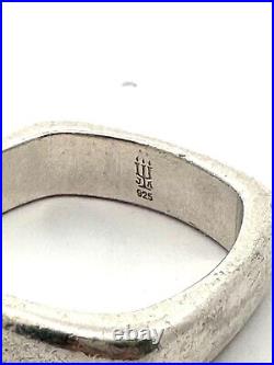 Retired James Avery Soft Square Band Ring Size 11 Sterling Silver Engraved-A2208 Retired James Avery Soft Square Band Ring Size 11 Sterling Silver Engraved-A2208