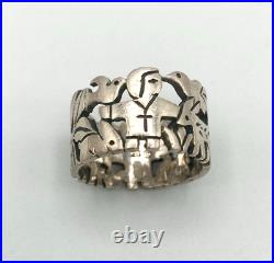 Retired James Avery St. Francis Loves The Animals Sterling Silver Ring