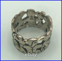 Retired James Avery St. Francis Loves The Animals Sterling Silver Ring