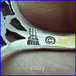 Retired James Avery Statement Ring Size 7.5 Floral Trident Box 925 Sterling 5.5g Retired James Avery Statement Ring Size 7.5 Floral Trident Box 925 Sterling 5.5g