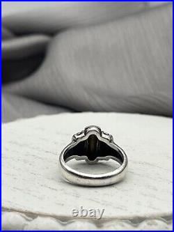 Retired James Avery Sterling 925 14k Yellow Gold Dome Beaded Ladies Ring Size 6