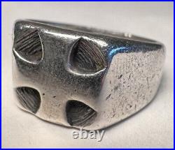 Retired James Avery Sterling Greek Cross Ring Sz. 11.5 ibs3