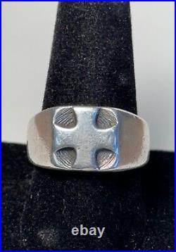 Retired James Avery Sterling Greek Cross Ring Sz. 11.5 ibs3