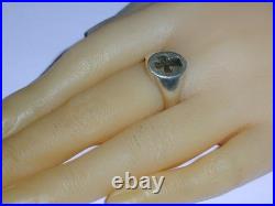 Retired- James Avery Sterling Silver 14k Gold Recessed Cross Ring- Size 6 1/2