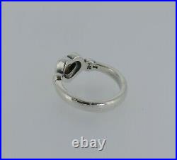 Retired James Avery Sterling Silver 14k Puffy Heart Ring Size 5 # S258