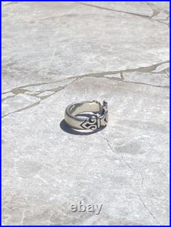 Retired James Avery Sterling Silver 925 Claddagh Heart Band Ring Size 4