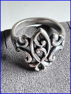 Retired James Avery Sterling Silver 925 Ichthus Fish Christian Ring Sz 6 4030 P