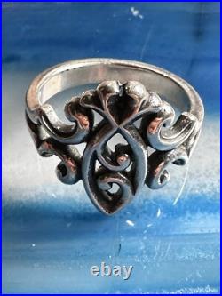 Retired James Avery Sterling Silver 925 Ichthus Fish Christian Ring Sz 6 4030 P