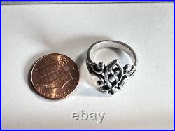Retired James Avery Sterling Silver 925 Ichthus Fish Christian Ring Sz 6 4030 P