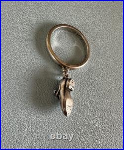 Retired James Avery Sterling Silver 925 Tap Dance Heel Shoe Dangle Charm Ring 6