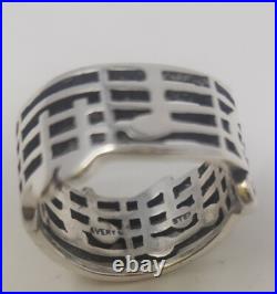 Retired James Avery Sterling Silver Amazing Grace Music Ring Size 6 Retired James Avery Sterling Silver Amazing Grace Music Ring Size 6