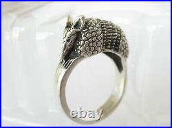 Retired James Avery Sterling Silver Armadillo Ring size 9.5