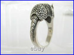 Retired James Avery Sterling Silver Armadillo Ring size 9.5