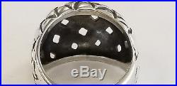 Retired James Avery Sterling Silver- Basket Weave Dome Ring Size 8