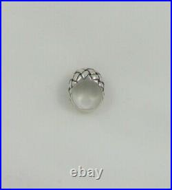 Retired James Avery Sterling Silver Basket Weave Ring