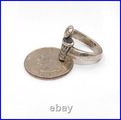 Retired James Avery Sterling Silver Basketball Sport Ring Size 5.5 LLG3