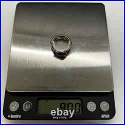 Retired James Avery Sterling Silver Belt & Buckle Band Ring Size 6