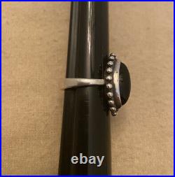 Retired James Avery Sterling Silver Black Onyx Beaded Marquise Ring Size 7