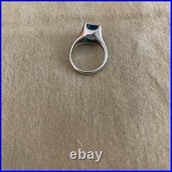 Retired James Avery Sterling Silver Blue Topaz Ring Size 4.25 Pre-owned