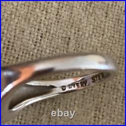 Retired James Avery Sterling Silver Blue Topaz Ring Size 4.25 Pre-owned