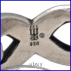 Retired James Avery Sterling Silver Bold Infinity Band Size 8 Ring 8.3gr #1337