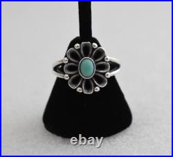 Retired James Avery Sterling Silver De Flores Turquoise Ring Size 9 Retired James Avery Sterling Silver De Flores Turquoise Ring Size 9