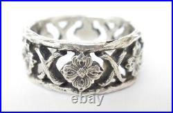 Retired James Avery Sterling Silver Dogwood Flower Ring