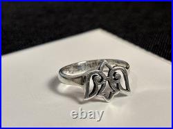 Retired James Avery Sterling Silver Dove Angel Ring Size 6.75