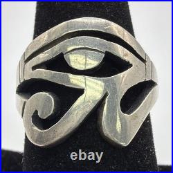 Retired James Avery Sterling Silver Eye of Horus Ring Size 9.5 NOS #2