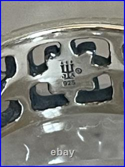 Retired James Avery Sterling Silver Four Seasons Ring Size 8 Wide Band Cutout