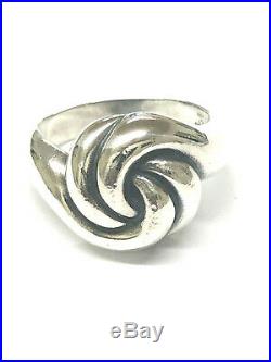 Retired James Avery Sterling Silver French Knot Swirl Ring, Size 10