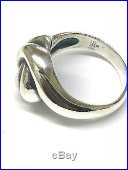 Retired James Avery Sterling Silver French Knot Swirl Ring, Size 10