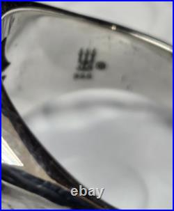 Retired James Avery Sterling Silver Men's Guide My Way Compass Ring Size 9 J189