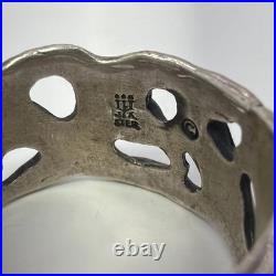 Retired James Avery Sterling Silver Molten Lava Brutalist Ring Sz9 8.1g