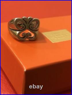 Retired James Avery Sterling Silver Open Spring Butterfly Ring Size 8.50 /10GRA