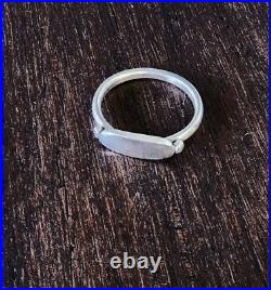 Retired James Avery Sterling Silver Signet Ring, Can Be Engraved NICE! Size 7.5